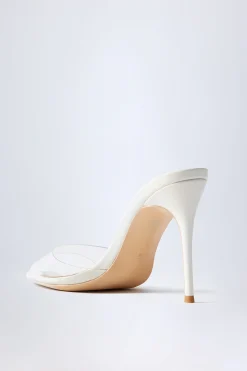 Oh Polly Fall Outfits | Party Dresses^Almond-Toe Heeled Mules in Transparent PVC TransparentPVC
