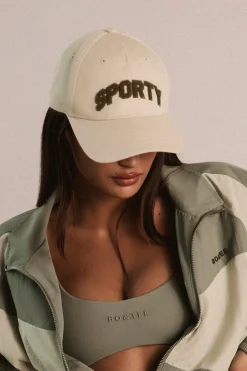 Oh Polly Women'S Clothing Sale - $65 And Under | Women'S Clothing Sale - $40 And Under^Appliqué Baseball Cap in Bone