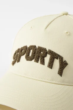 Oh Polly Women'S Clothing Sale - $65 And Under | Women'S Clothing Sale - $40 And Under^Appliqué Baseball Cap in Bone