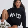 Oh Polly Tracksuits | Sweatshirts^Appliqué Oversized Hoodie in Black
