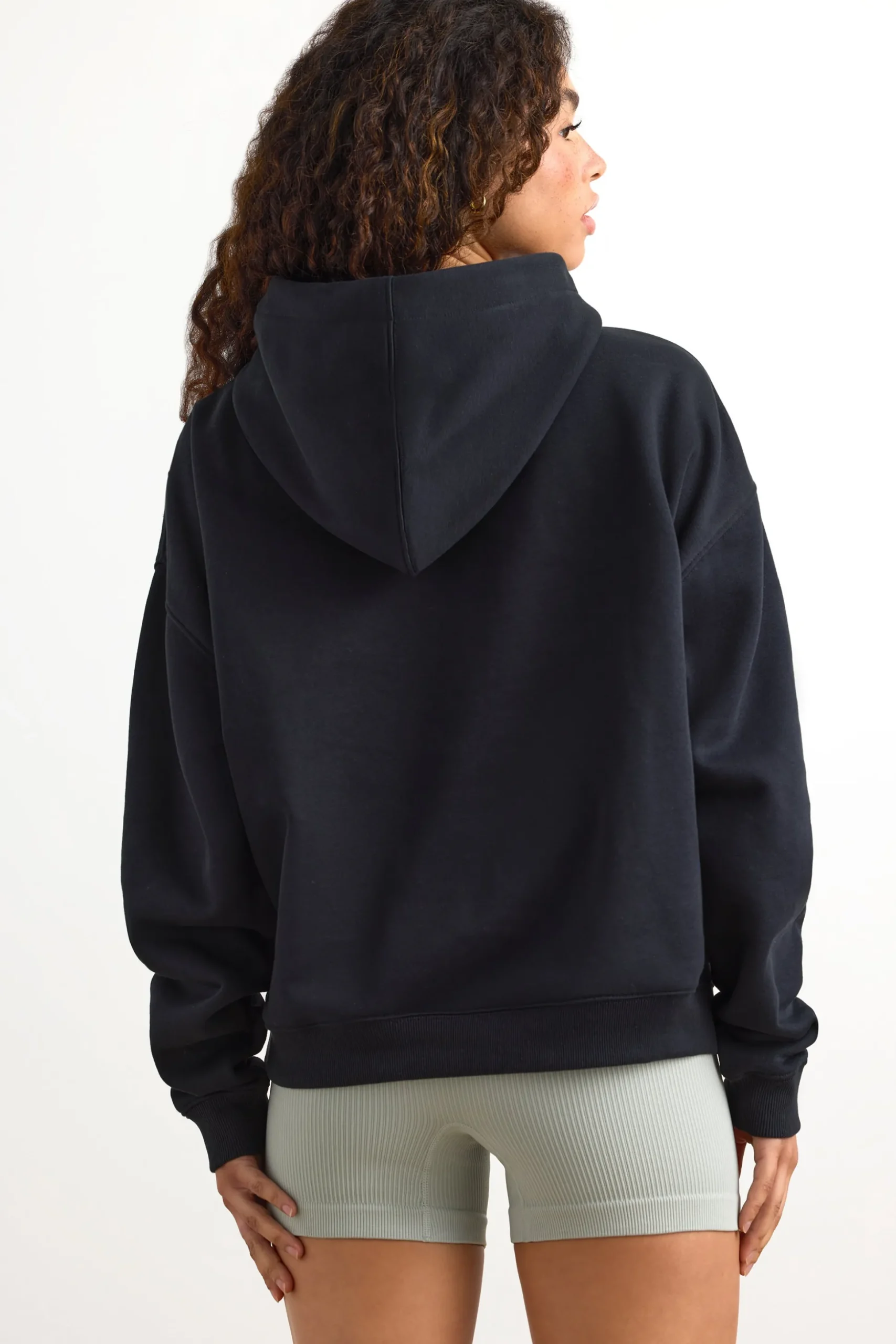 Oh Polly Tracksuits | Sweatshirts^Appliqué Oversized Hoodie in Black