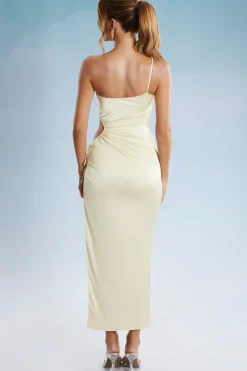 Oh Polly Women'S Clothing Sale - $65 And Under | Women'S Clothing Sale - $40 And Under^Asymmetric Cut Out Midaxi Dress in Ivory