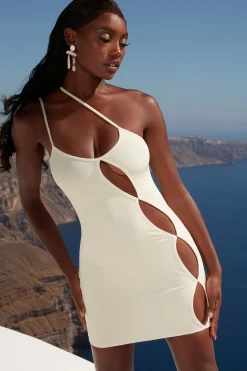 Oh Polly Women'S Clothing Sale - $65 And Under | Women'S Clothing Sale - $40 And Under^Asymmetric Cut Out Mini Dress in Ivory