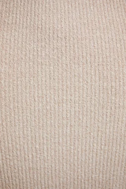 Oh Polly Women'S Clothing Sale - $65 And Under | Women'S Clothing Sale - $40 And Under^Asymmetric Long Sleeve Crop Top in Beige