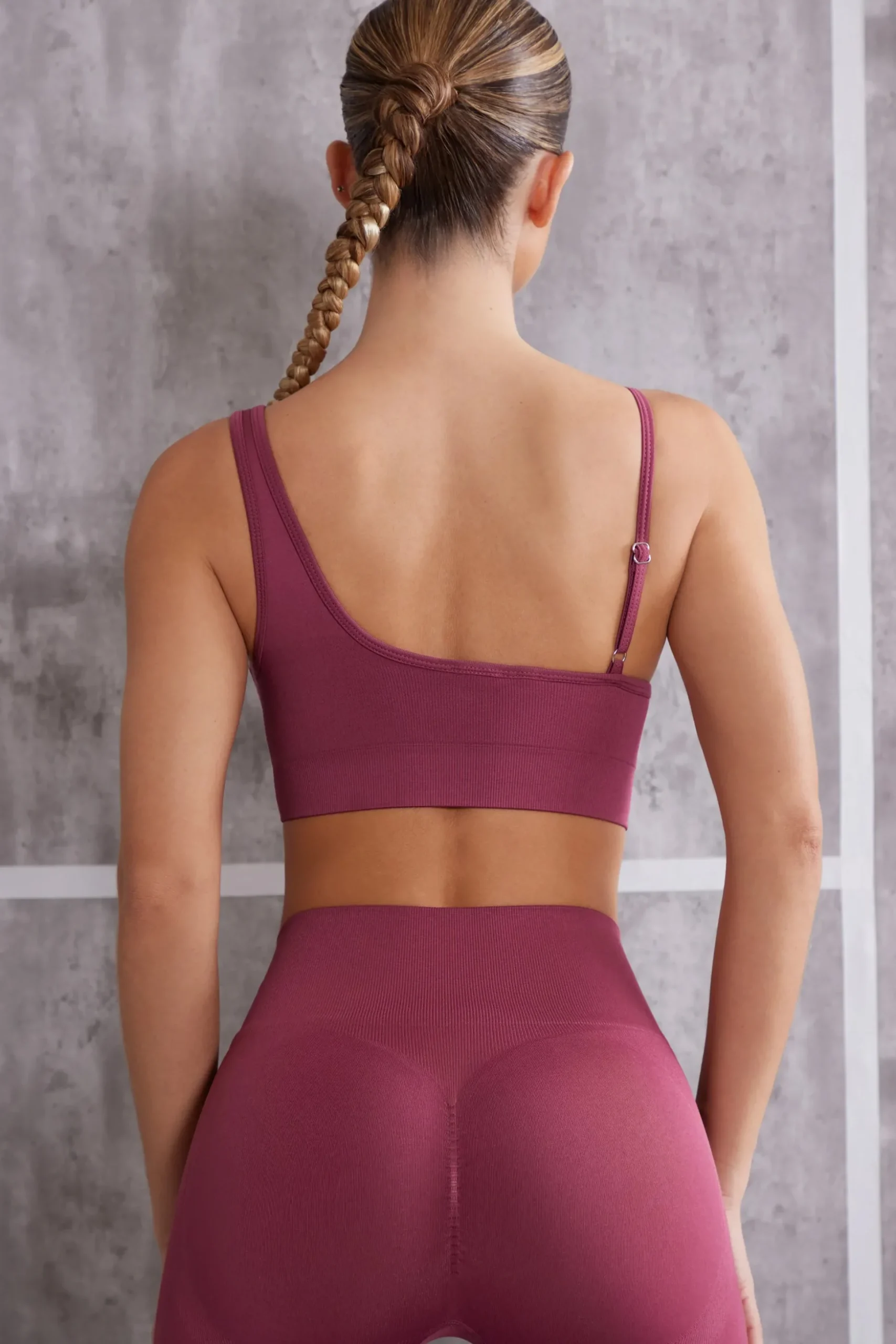 Oh Polly Women'S Clothing Sale - $65 And Under | Women'S Clothing Sale - $40 And Under^Asymmetric Sports Bra in Dark Rose DarkRose