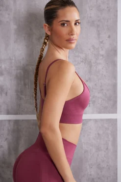 Oh Polly Women'S Clothing Sale - $65 And Under | Women'S Clothing Sale - $40 And Under^Asymmetric Sports Bra in Dark Rose DarkRose
