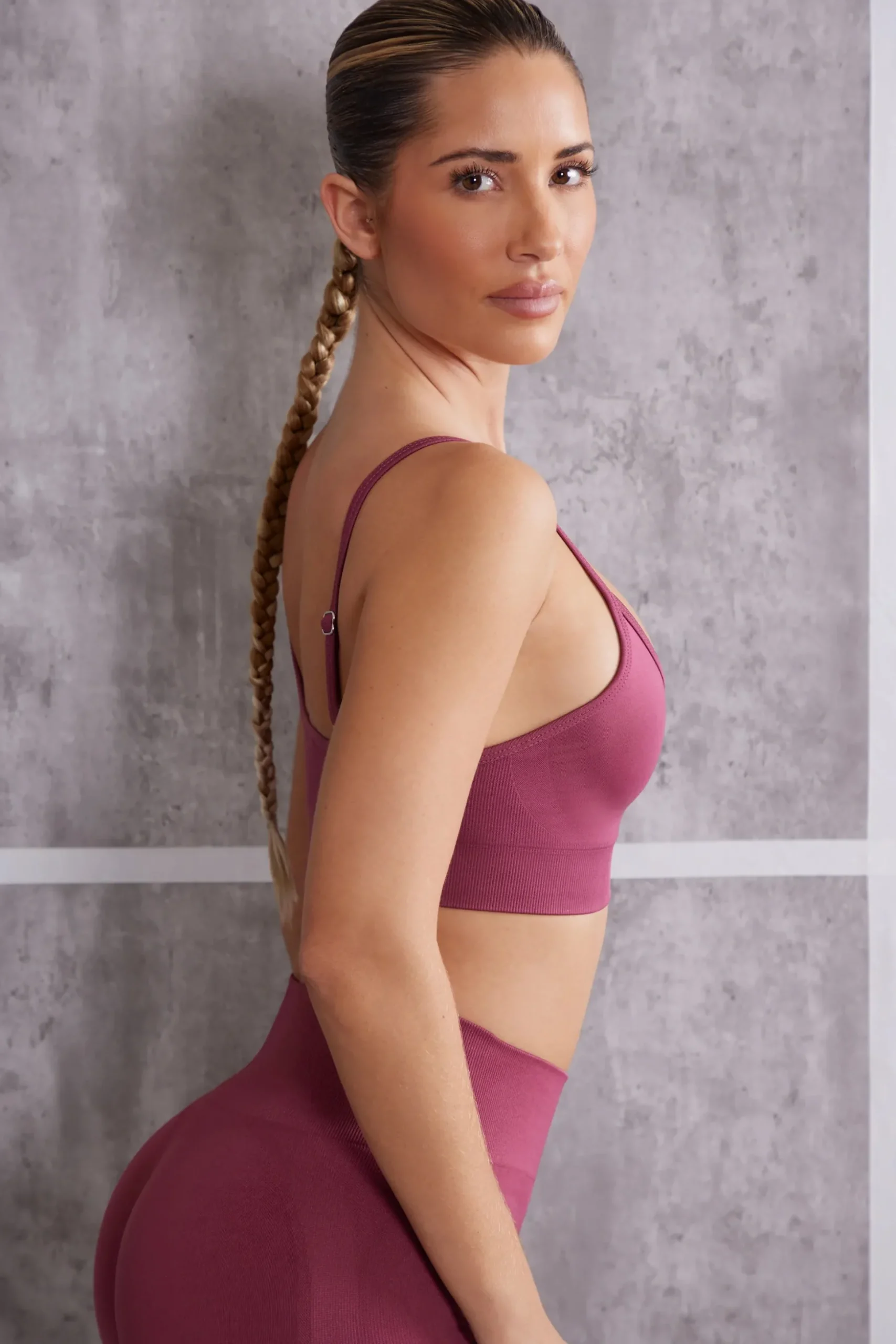 Oh Polly Women'S Clothing Sale - $65 And Under | Women'S Clothing Sale - $40 And Under^Asymmetric Sports Bra in Dark Rose DarkRose
