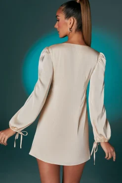 Oh Polly Women'S Clothing Sale - $65 And Under | Women'S Clothing Sale - $40 And Under^Balloon Sleeve Mini Dress in Ivory