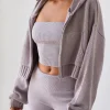 Oh Polly Knitwear | Matching Sets^Bandeau Chunky Knit Crop Top in Dusty Lavender DustyLavender