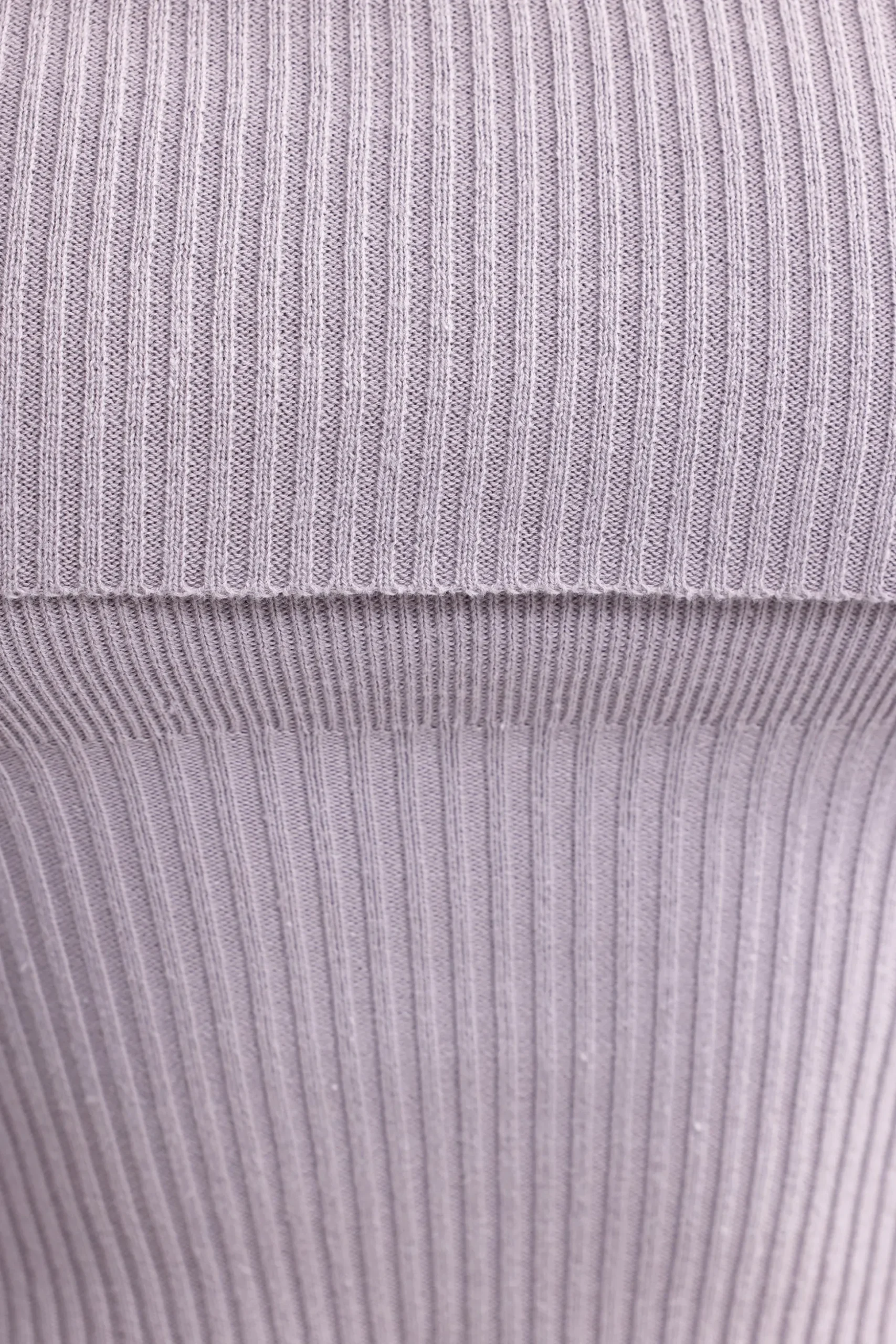 Oh Polly Knitwear | Matching Sets^Bandeau Chunky Knit Crop Top in Dusty Lavender DustyLavender