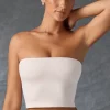 Oh Polly Matching Sets | Tops^Bandeau Crop Top in Washed Cream WashedCream