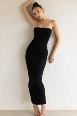 Oh Polly Tencel™ Modal Dresses^Bandeau Maxi Dress in Black
