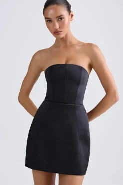 Oh Polly Party Dresses | Holiday Party Dresses & Outfits^Bandeau Structured Tulip Mini Dress in Black