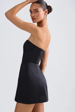Oh Polly Party Dresses | Holiday Party Dresses & Outfits^Bandeau Structured Tulip Mini Dress in Black