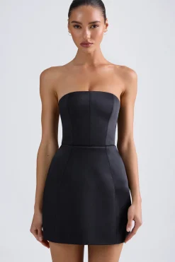 Oh Polly Party Dresses | Holiday Party Dresses & Outfits^Bandeau Structured Tulip Mini Dress in Black