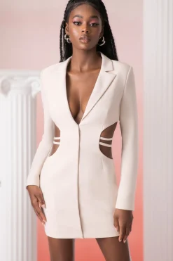 Oh Polly Women'S Clothing Sale - $65 And Under | Women'S Clothing Sale - $40 And Under^Blazer Mini Dress in Stone