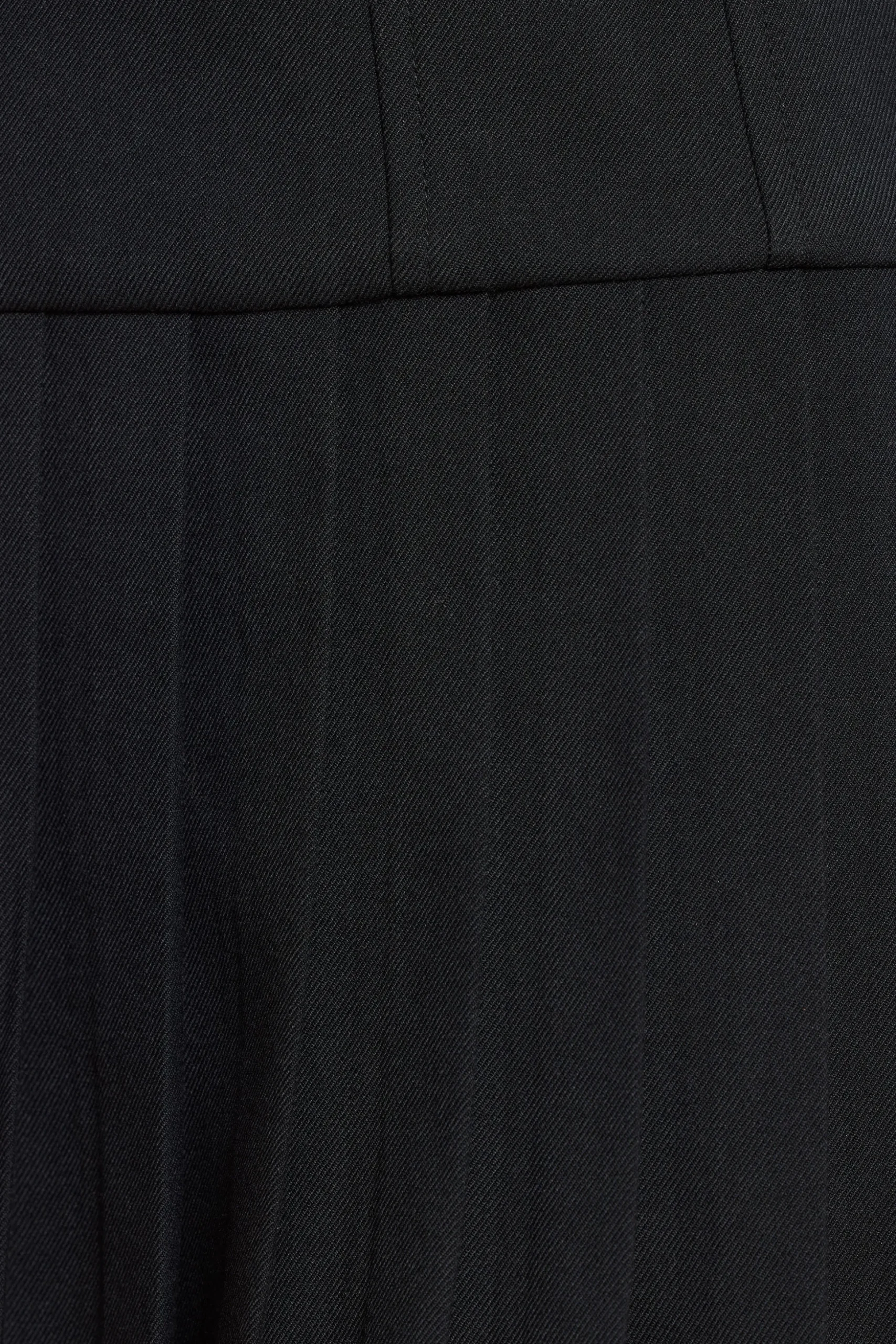 Oh Polly Fall Outfits^Brushed Twill Drop Waist Kilt Mini Dress in Black
