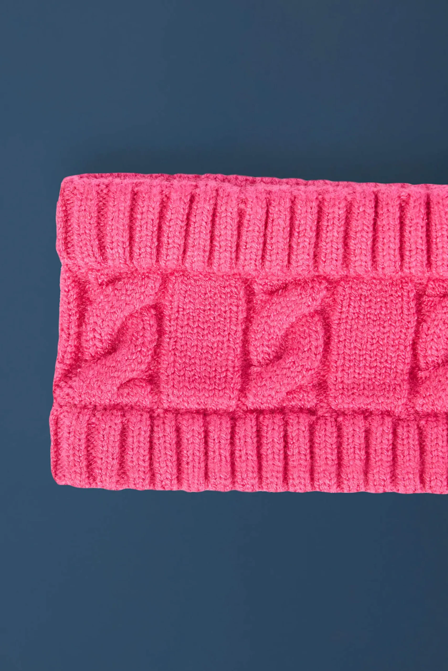 Oh Polly Gym Accessories | Knitwear^Cable-Knit Headband in Hot Pink HotPink