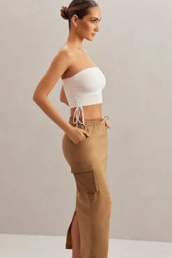 Oh Polly Women'S Clothing Sale - $65 And Under | Women'S Clothing Sale - $40 And Under^Cargo Maxi Skirt in Tan