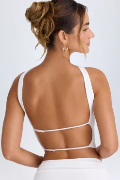 Oh Polly Co-Ords | Tops^Choker-Detail Bandeau Top in White
