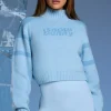 Oh Polly Knitwear | Tops^Chunky Knit Cropped Jumper in Baby Blue BabyBlue