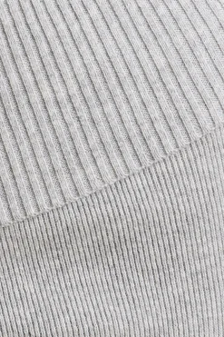 Oh Polly Knitwear | Matching Sets^Chunky Knit Kick Flare Trousers in Heather Grey HeatherGrey