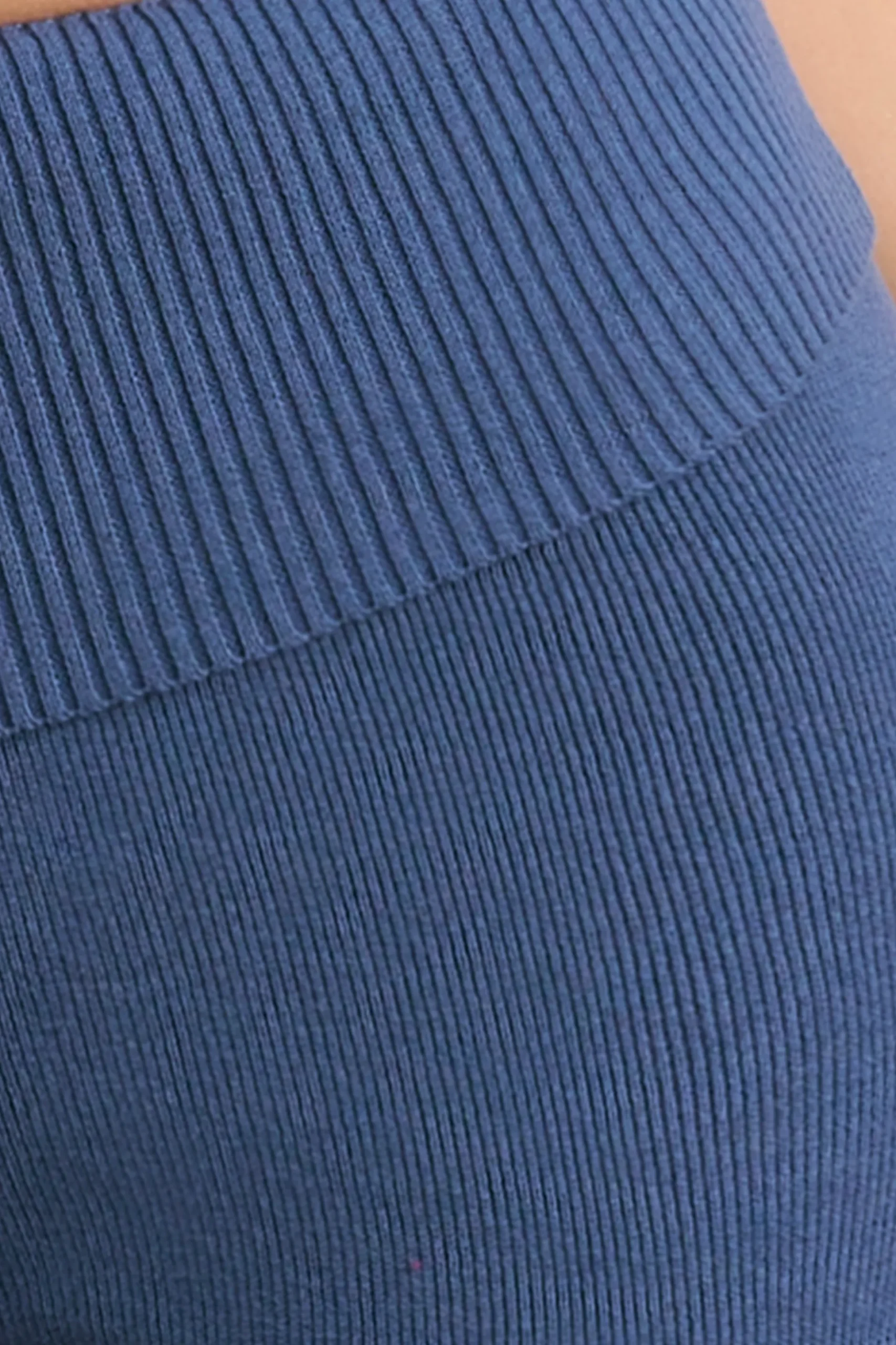 Oh Polly Knitwear | Matching Sets^Chunky Knit Kick Flare Trousers in Washed Navy WashedNavy