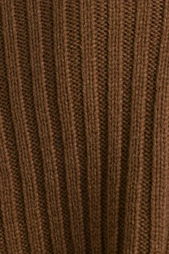 Oh Polly Knitwear^Chunky Knit Shrug in Espresso