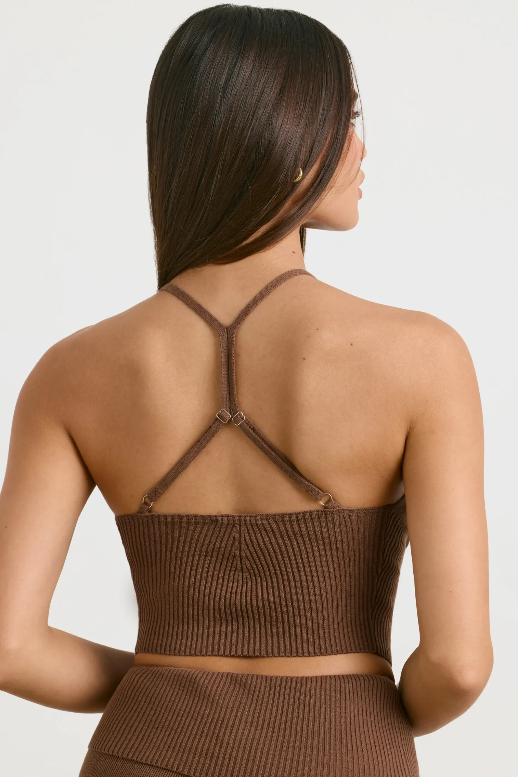 Oh Polly Matching Sets | Knitwear^Chunky Knit Tank Top in Espresso