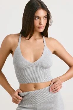 Oh Polly Knitwear | Matching Sets^Chunky Knit Tank Top in Heather Grey HeatherGrey