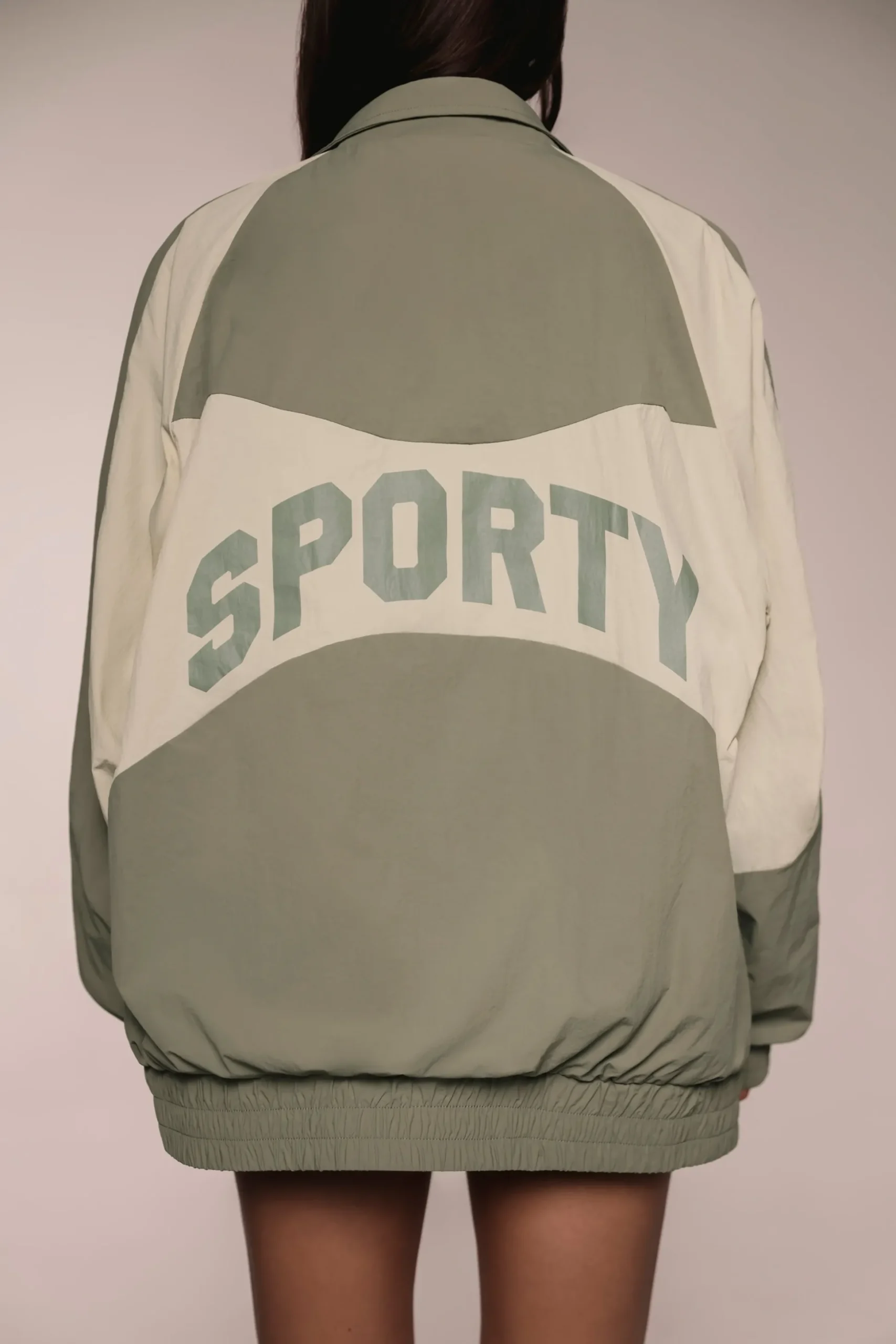 Oh Polly Coats | Tracksuits^Colourblock Track Jacket in Mineral