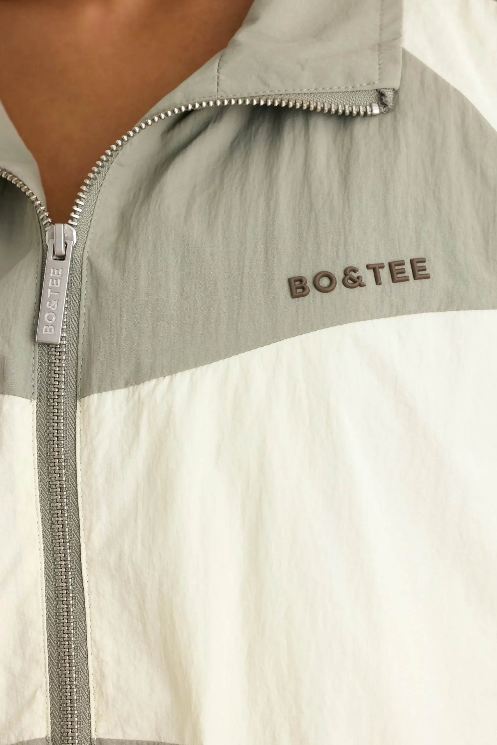Oh Polly Coats | Tracksuits^Colourblock Track Jacket in Mineral