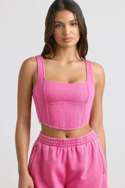Oh Polly Matching Sets | Tops^Corset Crop Top in Hot Pink HotPink
