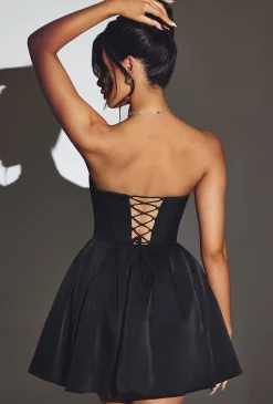 Oh Polly Wedding Guest | Party Dresses^Corset Tulle Mini Dress in Jet Black JetBlack