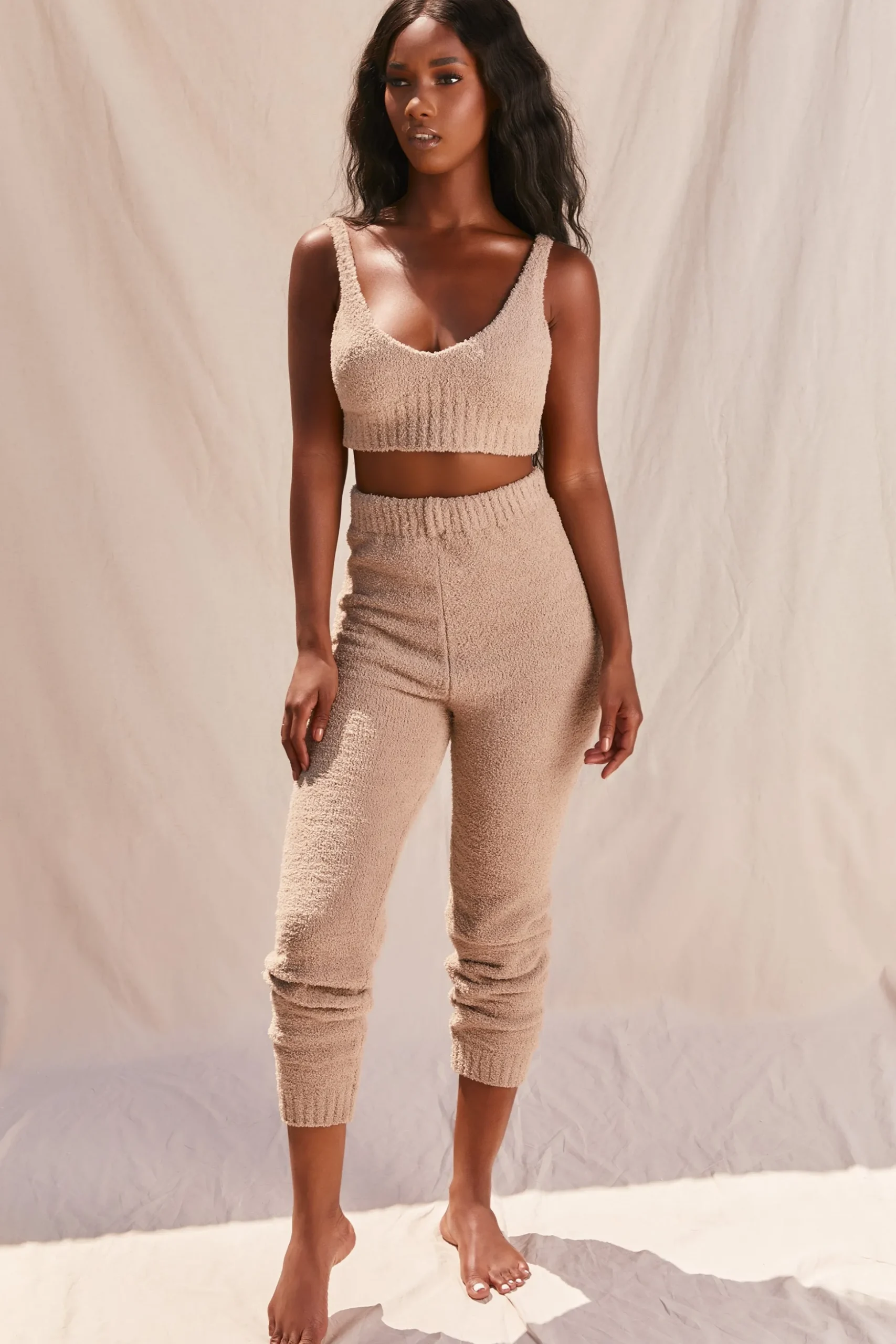 Oh Polly Women'S Clothing Sale - $65 And Under | Women'S Clothing Sale - $40 And Under^Cosy Low V Neck Tank Top in Sand
