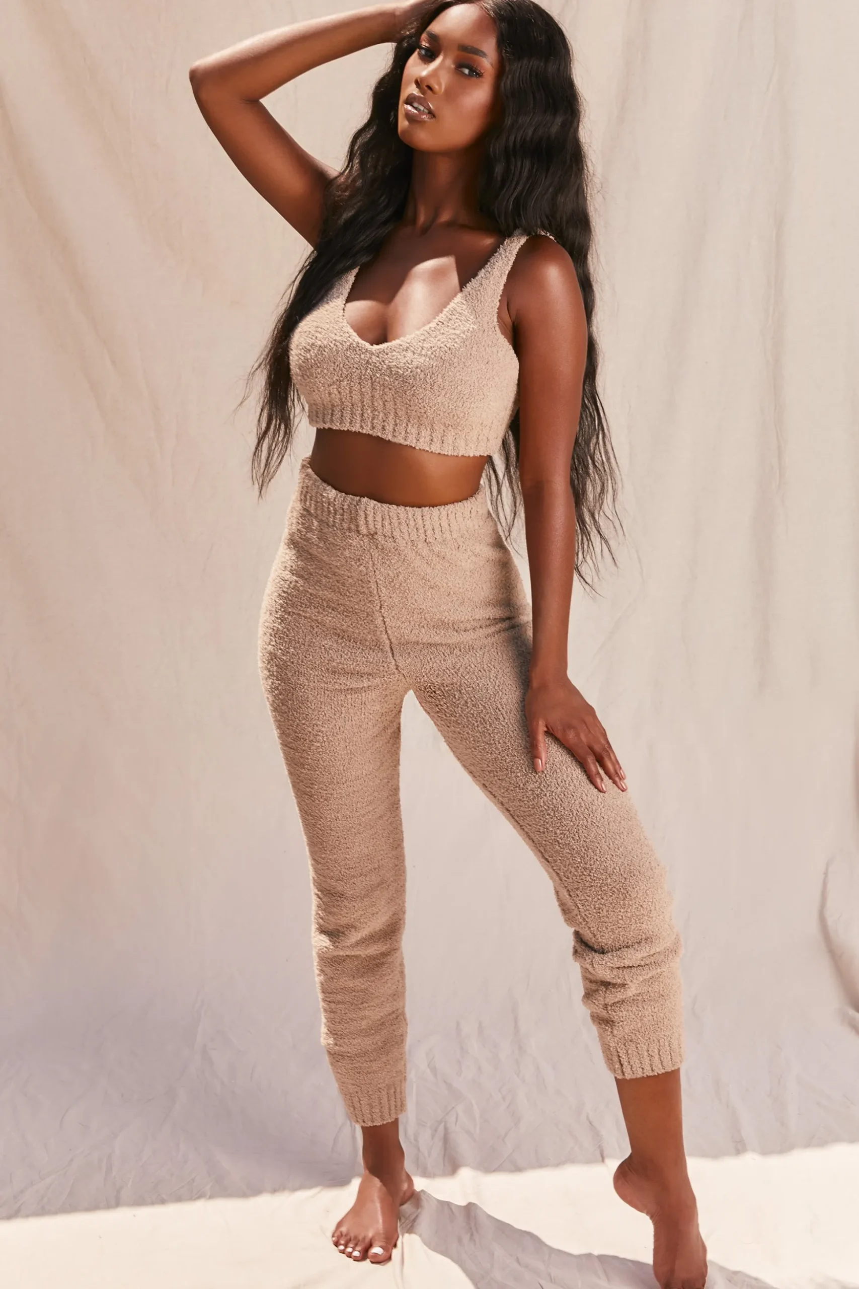 Oh Polly Women'S Clothing Sale - $65 And Under | Women'S Clothing Sale - $40 And Under^Cosy Low V Neck Tank Top in Sand