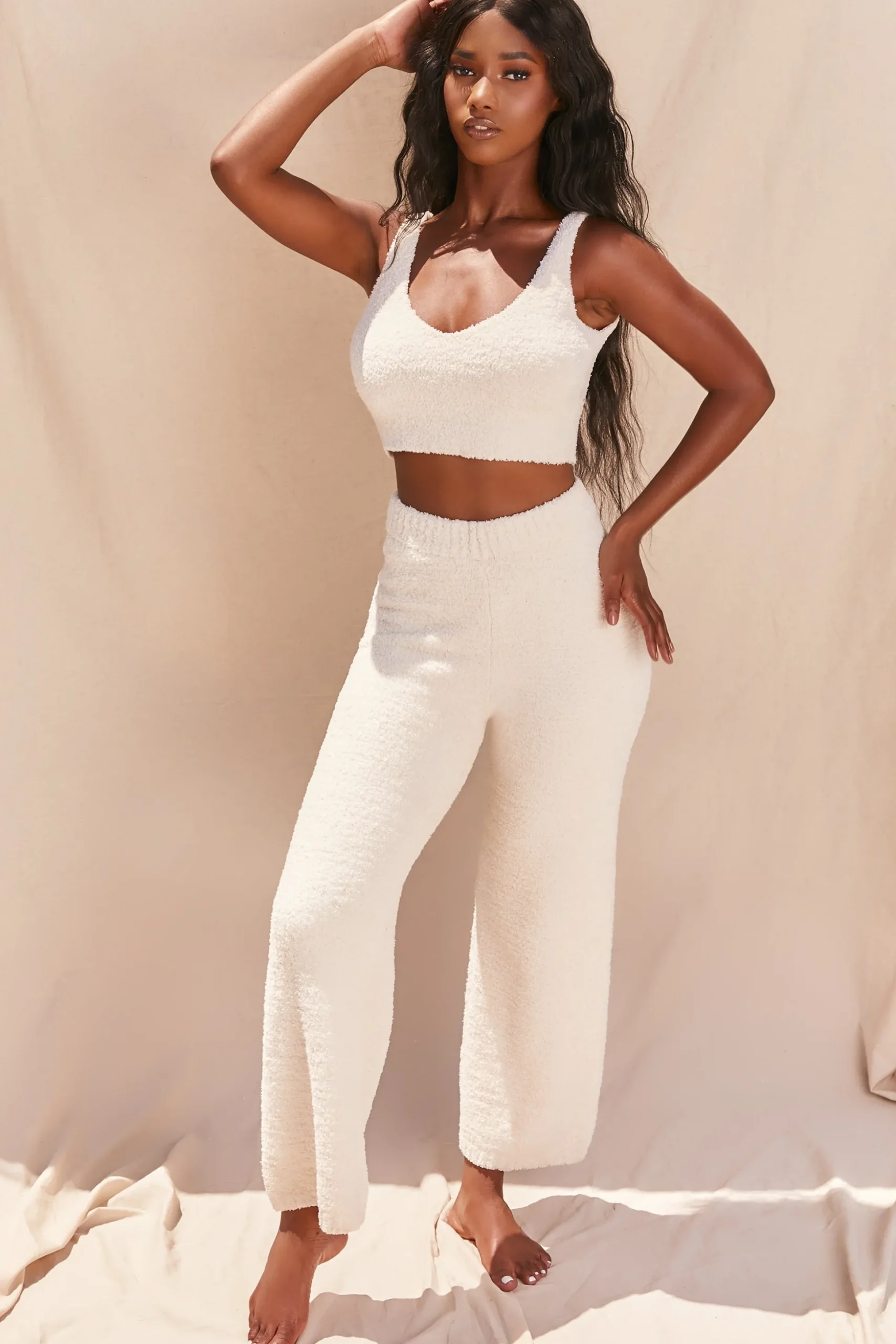 Oh Polly Women'S Clothing Sale - $65 And Under | Women'S Clothing Sale - $40 And Under^Cosy V Neck Tank Top in Ivory