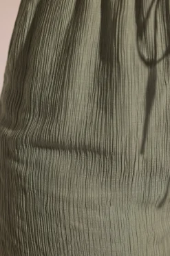 Oh Polly Cover-Ups^Crinkle Textured Beach Shorts in Light Green LightGreen