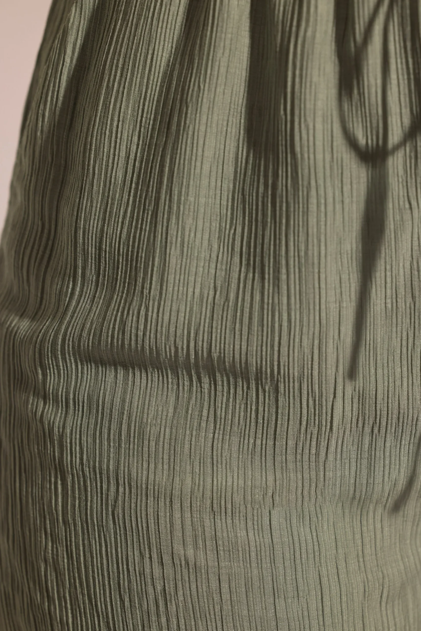 Oh Polly Cover-Ups^Crinkle Textured Beach Shorts in Light Green LightGreen