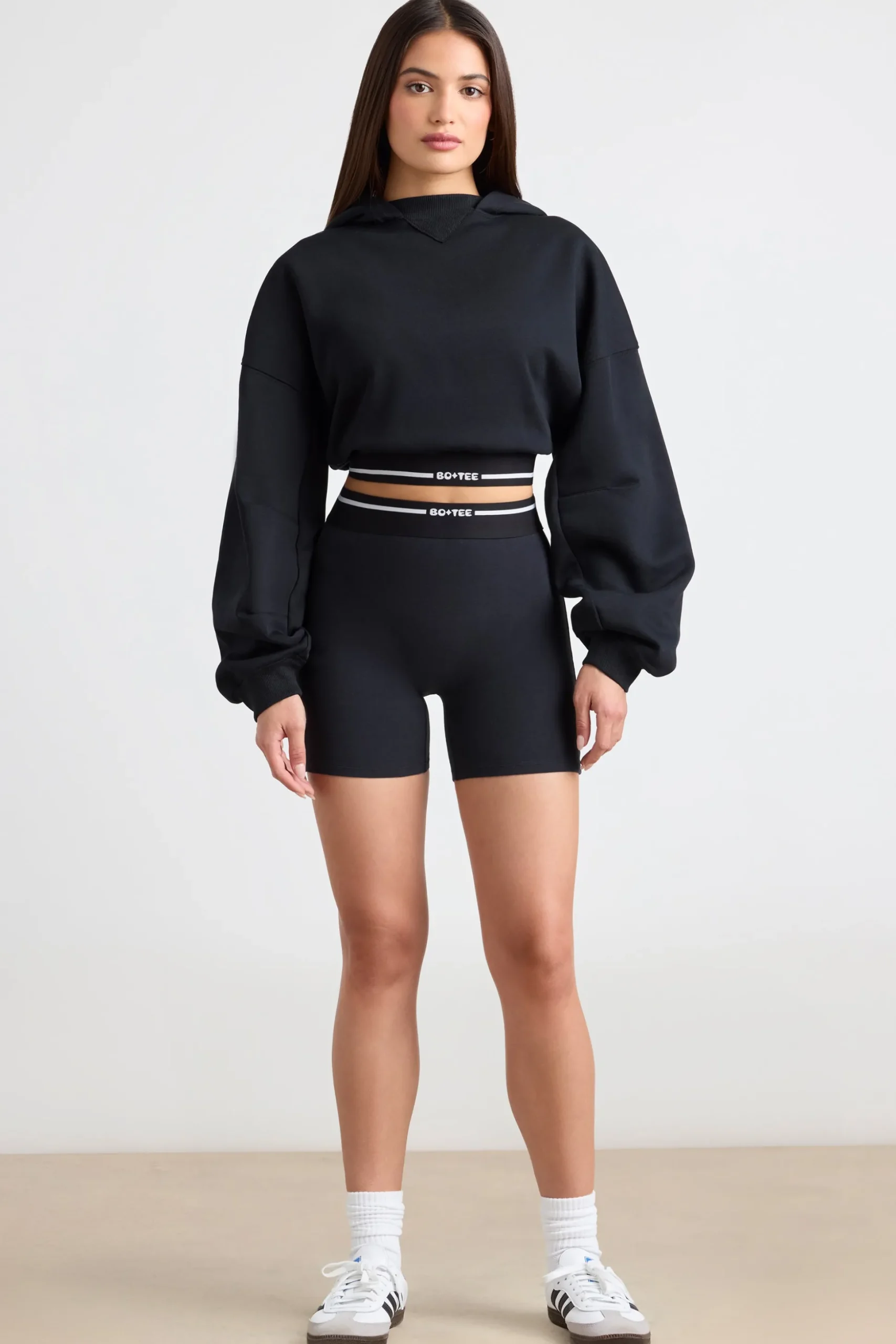 Oh Polly Tracksuits | Sweatshirts^Cropped Hoodie in Black