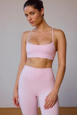Oh Polly Matching Sets | Sports Bras^Cross-Back Sports Bra in Soft Pink SoftPink