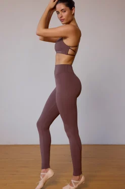 Oh Polly Matching Sets | Sports Bras^Cross-Back Sports Bra in Taupe Brown TaupeBrown