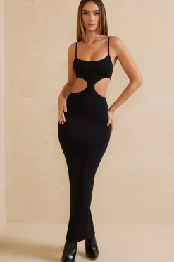 Oh Polly Tencel™ Modal Dresses^Cut Out Maxi Dress in Black
