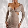 Oh Polly Women'S Clothing Sale - $65 And Under | Women'S Clothing Sale - $40 And Under^Cut Out Mini Dress in Taupe