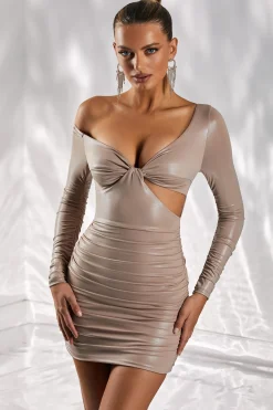 Oh Polly Women'S Clothing Sale - $65 And Under | Women'S Clothing Sale - $40 And Under^Cut Out Mini Dress in Taupe