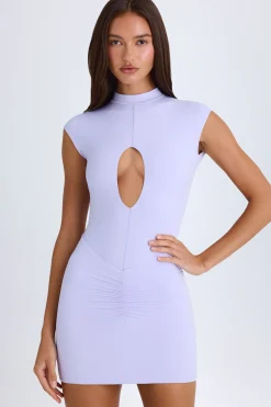 Oh Polly Night Out^Cut-Out Bodysuit in Soft Lilac SoftLilac