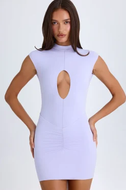Oh Polly Night Out^Cut-Out Bodysuit in Soft Lilac SoftLilac