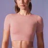 Oh Polly Women'S Clothing Sale - $65 And Under | Women'S Clothing Sale - $40 And Under^Define Luxe Baby Tee Crop Top in Dusty Mauve DustyMauve