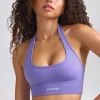 Oh Polly Matching Sets | Tops^Define Luxe Halterneck Sports Bra in Purple
