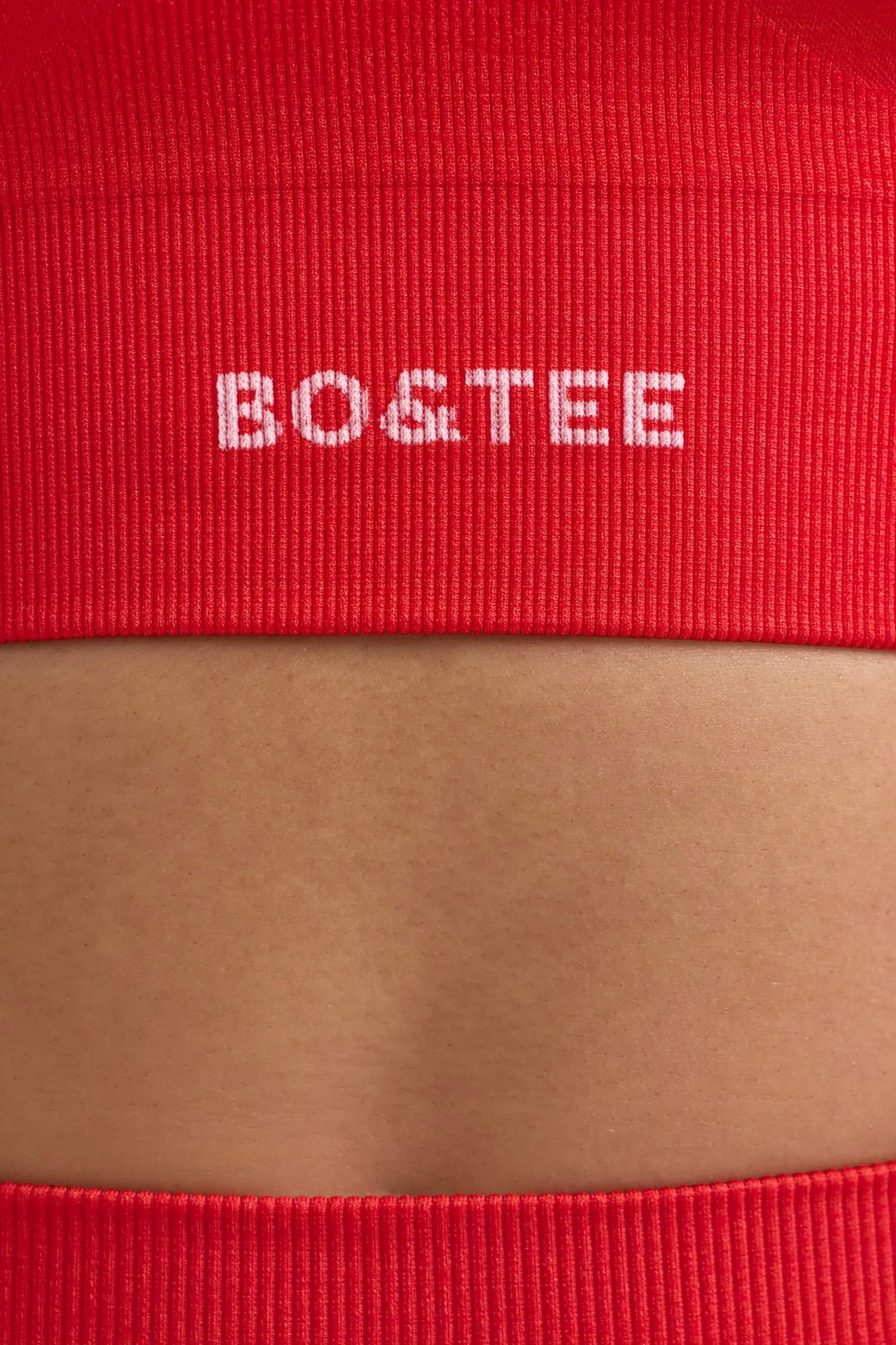 Oh Polly Matching Sets | Tops^Define Luxe Halterneck Sports Bra in Poppy Red